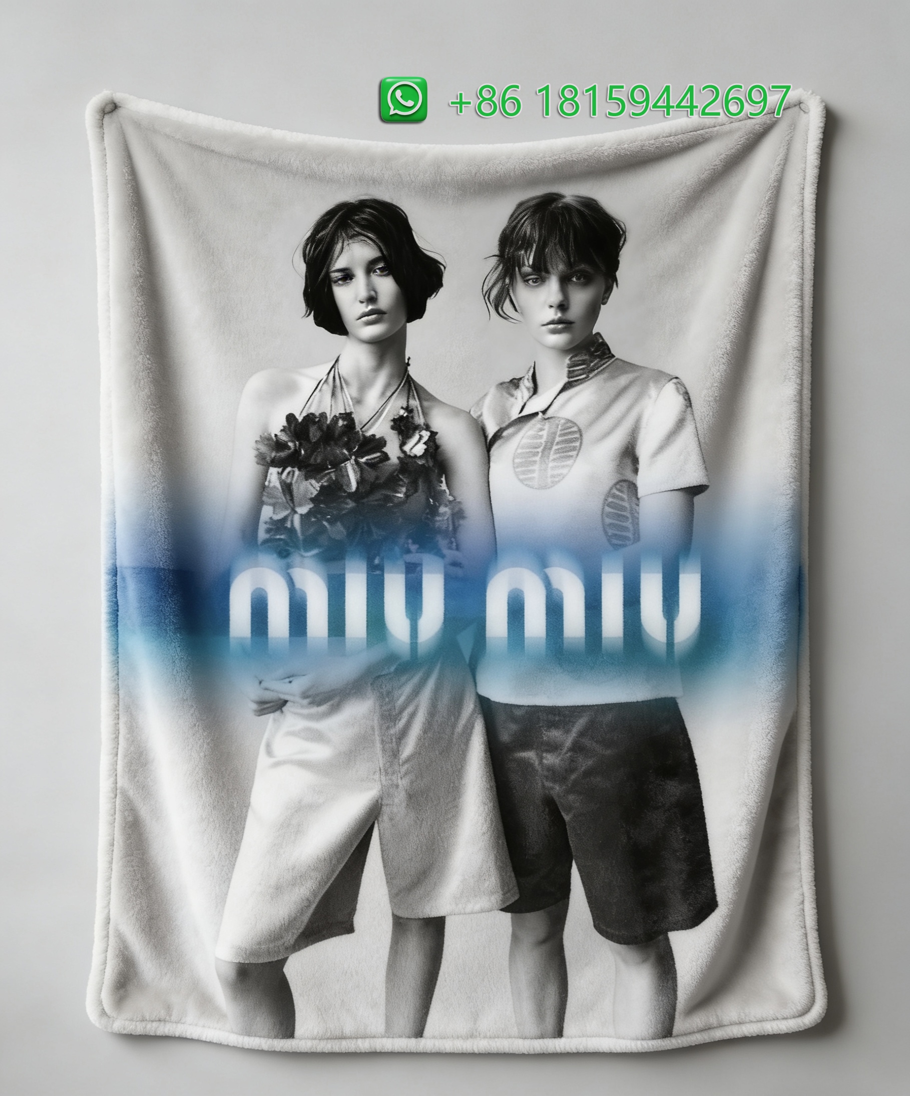 Miumiu Throw Blankets